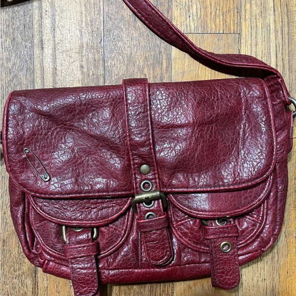 Vintage Mini Handbag Burgundy - Picture 3 of 15